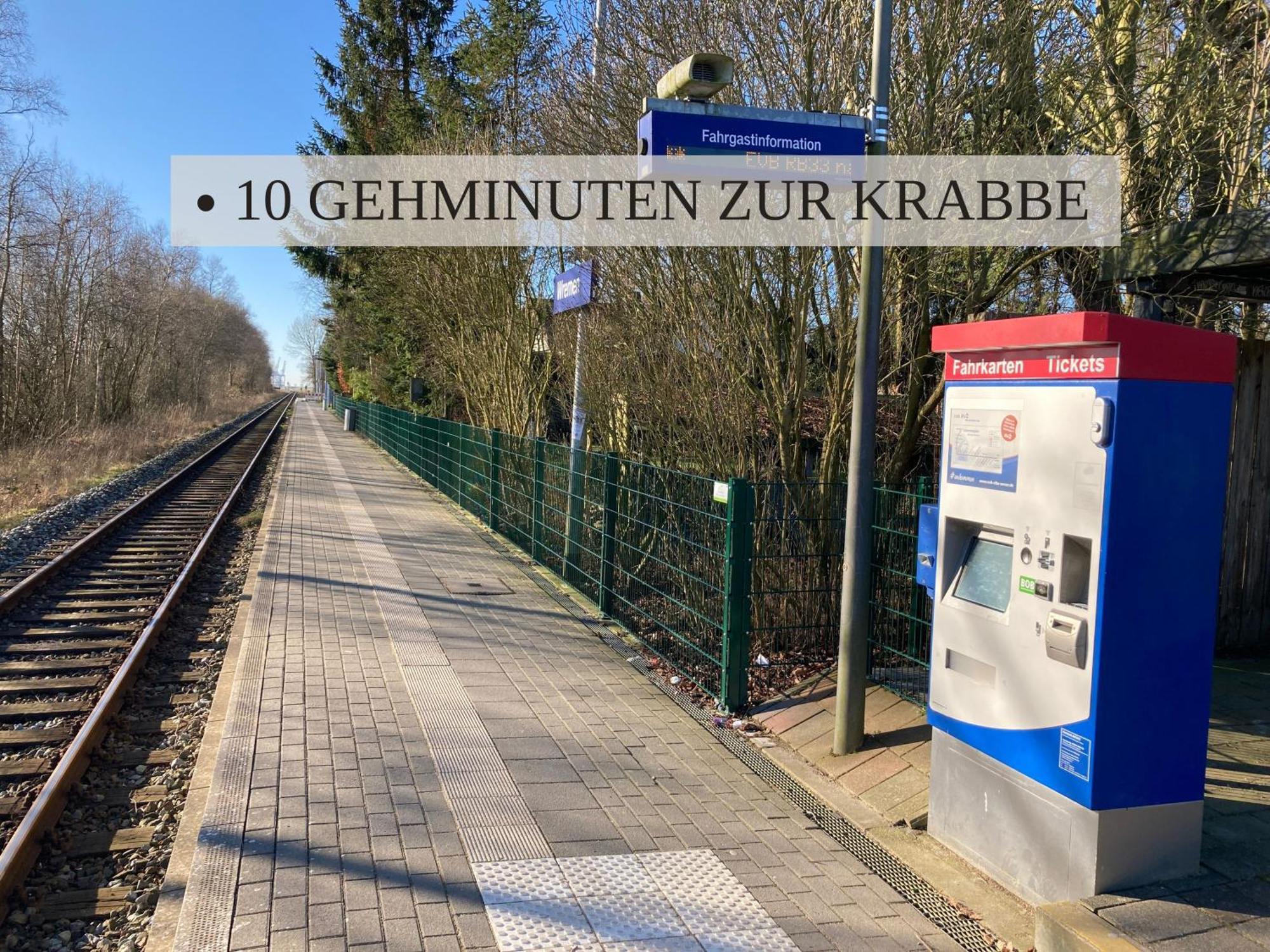Haus Krabbe, Apartment 10, Naehe Bremerhaven, Fuer 1-2 Personen, 2 Schlafzimmer, Einzelbetten, Zweite Etage, Zentral Gelegen, Bis Zu 2 Hunden Kostenfrei Willkommen Wremen Kültér fotó